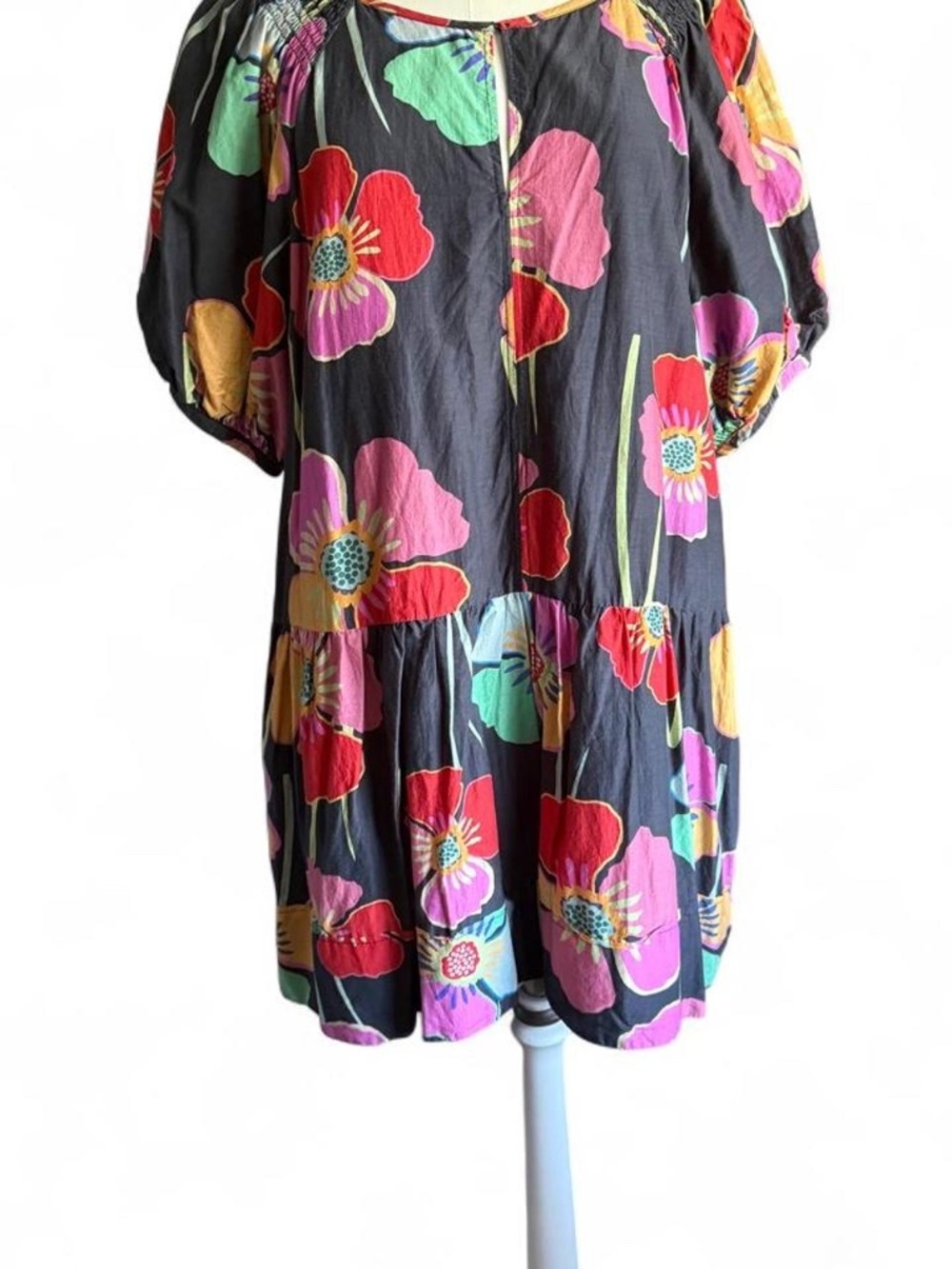 Velvet by Graham & Spencer Rachel Mini Dress – Black Floral, Size M